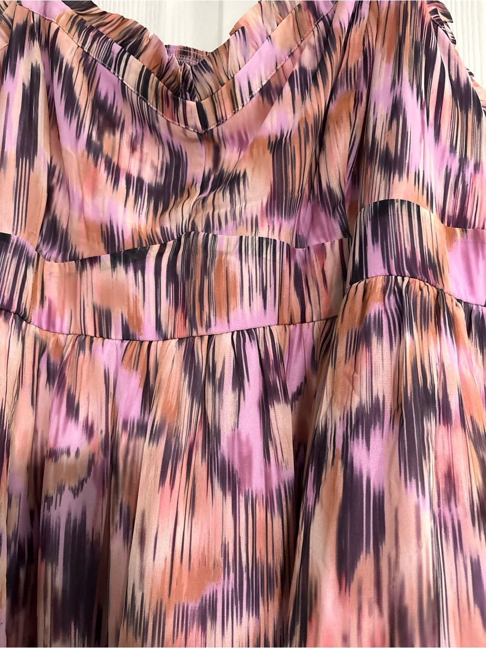 Torrid Lavender and Pink Maxi Dress with Multicolor Trim Size 4x NWT - Picture 2 of 8